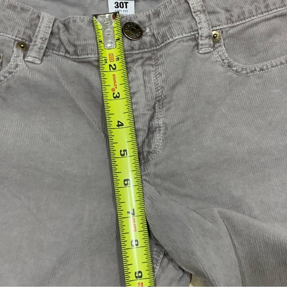 J crew city fit Matchstick skinny leg corduroy pants Womens Sz 30T Gray - Picture 6 of 7